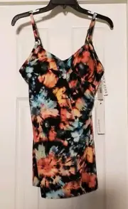 Magicsuit Baha Beach Willow One Piece Swimsuit Size 12 Multicolor Underwire