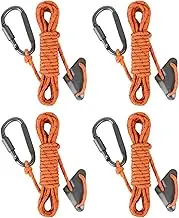 Tie Down Straps Ratchet - Reflective Camping Rope Small Ratchet Straps with Carabiner,Camping Tent Tarps, Hiking Accessories for Tent Fixing, Handbags