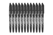 Pilot Frixion Erasable Gel Ink Pen 0.7mm Black Box 12