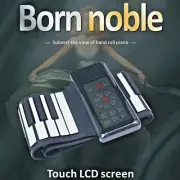 61 Keys Roll Up Flexible Piano Keyboard w/ Built-in Speaker
