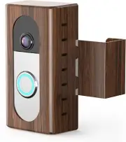 Anti-Theft Video Doorbell Mount Open Box Compatible Ring Camera ***Wood***