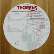Thorens TD203/TD206/TD209 Turntables & Thorens TP82 Tonearm Alignment Protractor