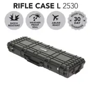 Hard Gun Case Rifle Shotgun Travel Protective Airline Approved Waterproof Black