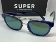 RetroSuperFuture 59M Akin Deep Blue Frame Sunglasses NIB
