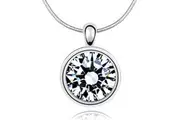 Solo Bezel Krystal Necklace Embellished With SWAROVSKI Crystals