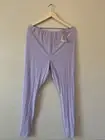 Savage X Fenty Womens Mesh Purple Lavender Open Crouch Back Leggings Size 2x NWT