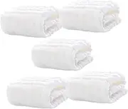 Hoement 5pcs Saliva Hand Wash Cloth Towels for Towel Newborn Washcloths Newborn Burp Towel Towels Newborn Muslin Washcloths Cloths White Cotton