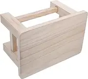 Levemolo Solid Small Stool Compact Natural Wooden Footrest Versatile Rustic Step Stool for Adults Smooth Surface for Safety for Home Decor and Multi Use Situations