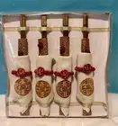 Chopsticks with Linen Napkins and Rings Set of Four
