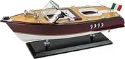 HOME DECOR SAILINGSTORY SAILINGSTORY Wooden Model Boat Riva Aquarama Speedboat 1/20 Scale Replica Runabout Decoration Brown