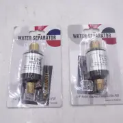 2 Pack LE LEMATEC 1/4" Air Compressor Oil Water Separator Filters AI-303