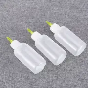 6 x 50ml Plastic Applicator Glue Bottles Needle Tip for Quilling DIY Craft
