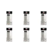6x 8pc Jasart Studio Graphite Sketching Drawing Pencil/Eraser/Sharpener Set Grey