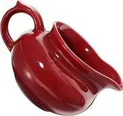 GARVALON Elegant Decorative Gravy Boat Ceramic Sauce Cup Multi-Function Condiment Bowl for Banquets Parties