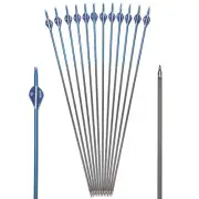30 Inches Spine Arrows with Replaceable Arrowhead for Compound and Recurve Bows