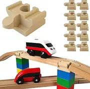 Duplo & Brio Compatible Adapter - Connecting Building Blocks and Wooden Train (Pack of 10)