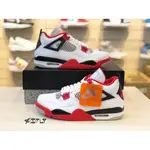 实拍特价 AIR JORDAN 4 FIRE RED 火焰紅 白紅 DC7770-160