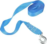 LIFKOME Trailer Winch Strap Heavy Duty Pulling Rope for Boats and Trailers Tow Belt with Safety Latch for Efficient Cargo Handling and Secure Attachment