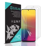 [3 Pack] ZUSLAB Galaxy S20 Ultra 5G Flexible TPU Film Screen Protector Ultrasonic Sensitive Fingerprint Recognition & Case Friendly for Samsung