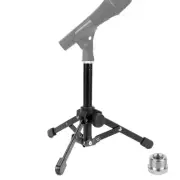 Geekria Microphone Desktop Tripod Stand, Desktop Foldable Mic Stand