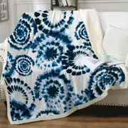 Blue Dye Throw Blanket