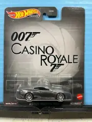 1/64 HOT WHEELS REAL RIDERS OO7 CASINO ROYALE ASTON MARTIN DBS DARK SILVER