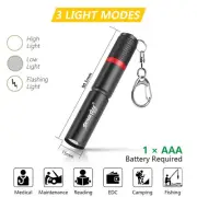 Mini lampe de poche torche de camping extérieur pratique lampe de poche 3 modes
