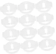 JUMPLAWN 100pcs Power Cord Clip Clamps Outdoor Rope Clips Clamp Outside Cord Holders White Plastic
