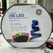 GE StayBright 250-Count 51.8-ft Multicolor Micro LED Christmas String Lights