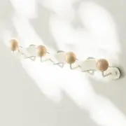 Coat Hooks for Wall, Key Holder Wall Mount, Rack White-Wall