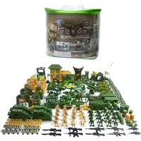 在飛比找蝦皮購物優惠-小兵人 兒童沙盤玩具 士兵 軍事套裝 坦克飛機現代戰爭基地模