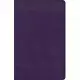 CSB Large Print Personal Size Reference Bible, Purple Leathertouch, Indexed