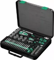 Wera SOCKET SET 160785 43Pcs 4-13mm Metric, 1/2" & 1/4" Square Drive, Ratchet