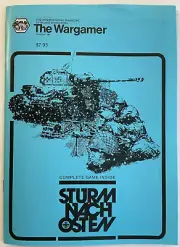 Sturm Nach Osten Wargamer #19 3W UNPUNCHED SEALED