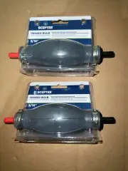(2 Pack) Scepter Primer Bulb 5/16” High Flow Capacity Brand New And Seal.