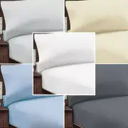 Abrazo Cotton Flannel Flannelette Fitted Sheet & Pillowcase Combo