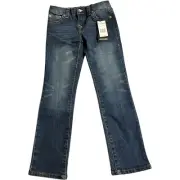 True Religion Boys Geno Relaxed Slim Jeans Pants Blue Size 7 New