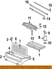 CHRYSLER OEM 04-09 Aspen Interior Trim-Storage Box Door 5HP851D1AF (for: Chrysler)