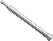 Happyyami 1Pc Telescopic Outdoor Fire Tool Portable Camping Blow Fire Tube Heat Resistant Easy to Carry Convenient Oxygen Concentration Silver