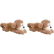2x LVD Pram Buddy Plush Monkey Kids/Childrens Stuffed Animal/Soft Toy 27x10cm 0+