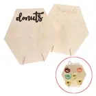 Donuts Wall Stand Dessert Cake Display Rack Wedding Birthday Party DecorJCAU-yz