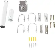 Respicefinem Satellite Antenna Pole Mounting Kit for Starlink Satellite V2 Antenna with Excellent Alloy Steel Material Pivot Design Easy Installation Adjustable Tilt and Wide