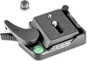 Quick Release Plate Adapter for DSLR Camera Tripod Monopod, 1/4"-3/8" Screw, Bubble Lever