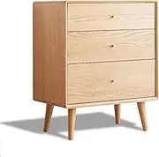 MIUZ 3 Chest of Drawers Tallboy Solid Timber American White Oak Storage Cabinet