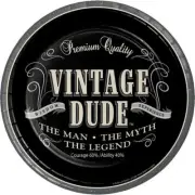 Vintage Dude Dessert Plates Birthday Party The Man The Myth The Legend 8 Ct