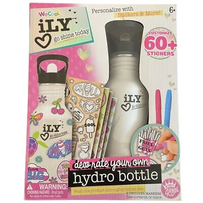iLY ACTIVITY KINGS Insulated Hydro Water Bottle With Straw For Girls & Boys NEW