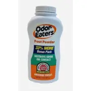 Odor Eaters Foot Powder 8 ounce Bottle Absorbs Sweat 75% Remaining Combats Odors