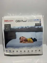 Twin XL 5-Sided Cooling Mattress Protector from Bob's Goof Proof - NIP