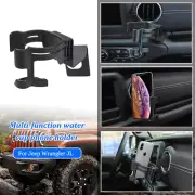 2-in-1 Cup Phone Holder Multi-Function Bracket for Jeep Wrangler JL 2018+/JT 20+