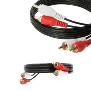 50 Cables 6ft each 2 RCA to 2 RCA Cable Male Stereo Audio Dual Cord HDTV VCR DVD